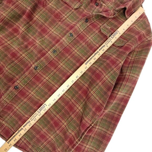 ORVIS Big Bear Heavyweight Double Brushed Flannel Button Down Shirt Men XL Plaid - Picture 4 of 9